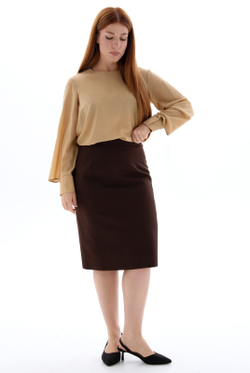 Блузка 2964ВП, бежевый #285Б092964ВП