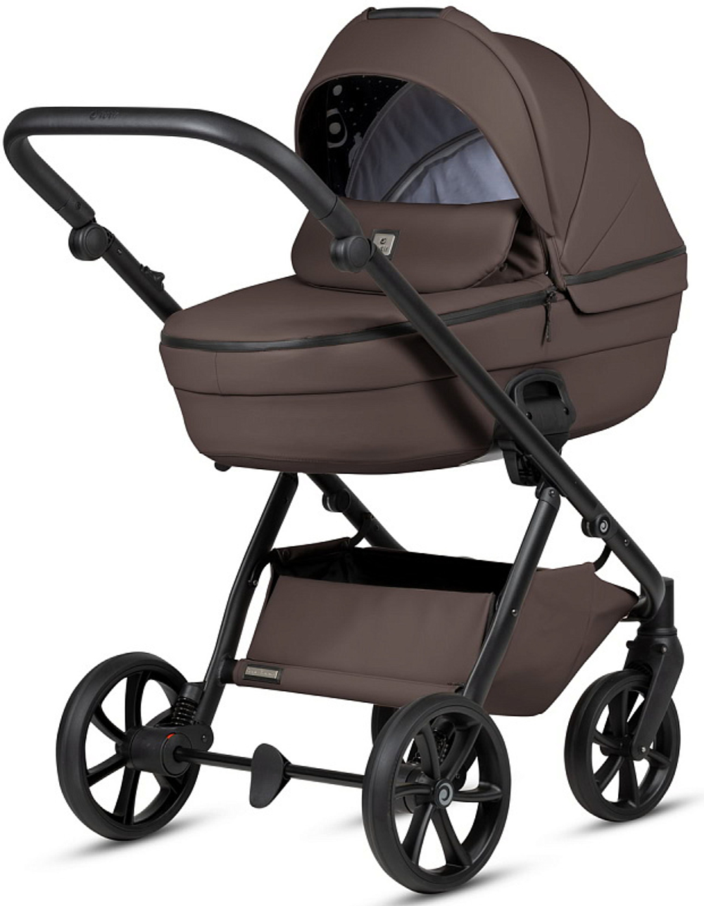 Детская коляска Tutis Uno 6 Plus Leather collection 2 в 1 1602177 Cioccolata