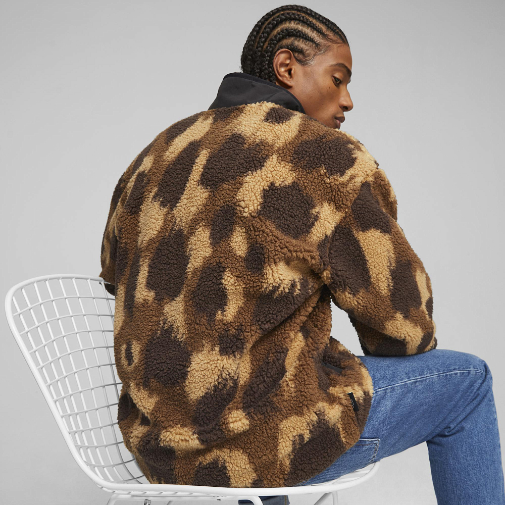 Мужская олимпийка PUMA Downtown AOP Sherpa Jacket