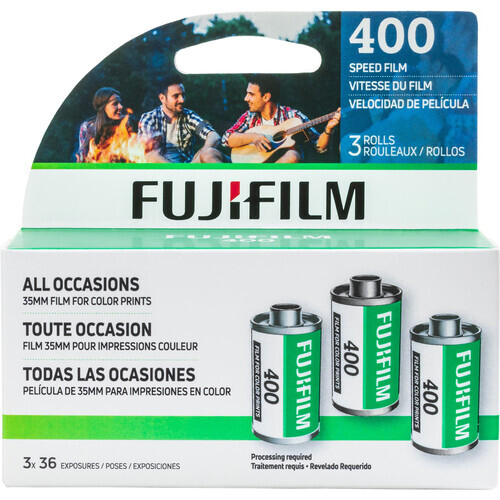 Fujifilm 400 Color Negative Film 400/36 (3 шт.)