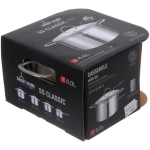 Кастрюля из нержавеющей стали STELLA 6л, индукция, DH11-24