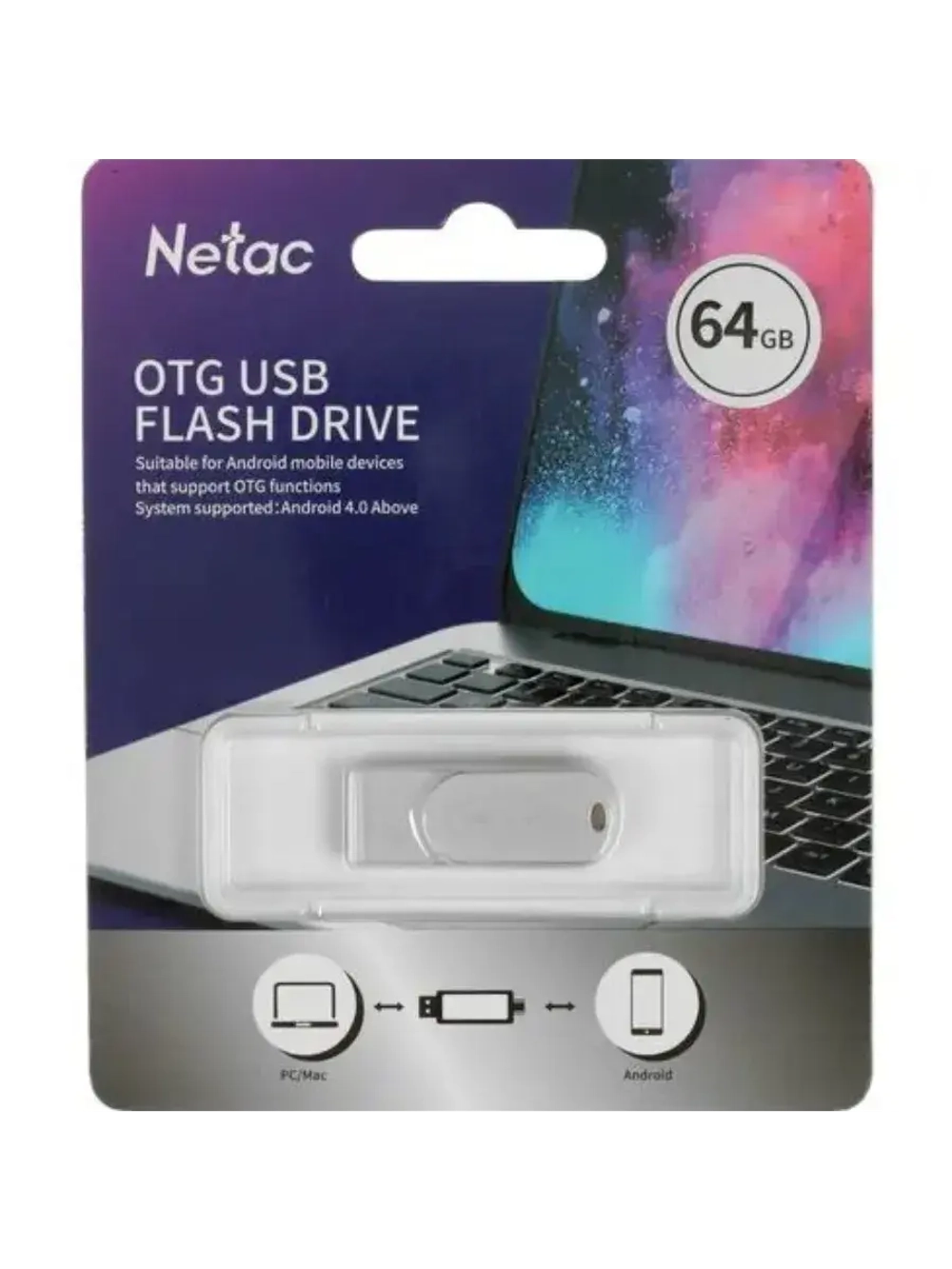 Память USB Flash 64 ГБ U785C NT03U785C-064G-30PN SILVER