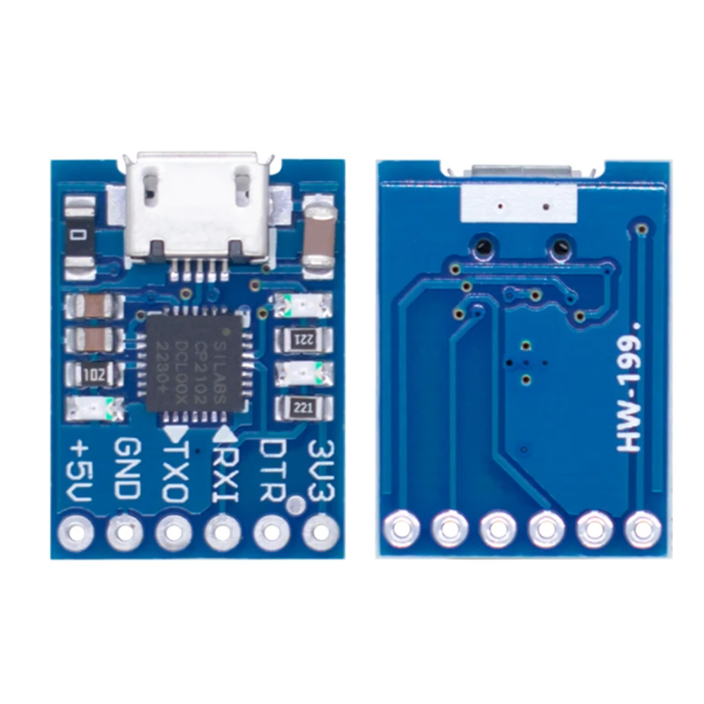 Преобразователь интерфейса MCU2012 mini USB-TTL на CP2102