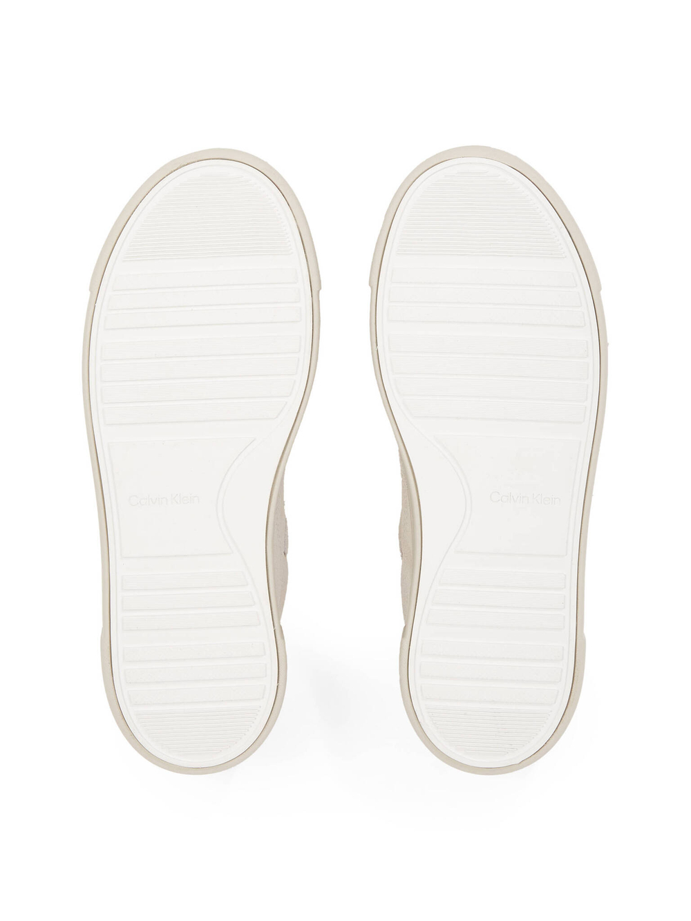 Кожаные кроссовки Calvin Klein - бежевый(HW0HW02203)