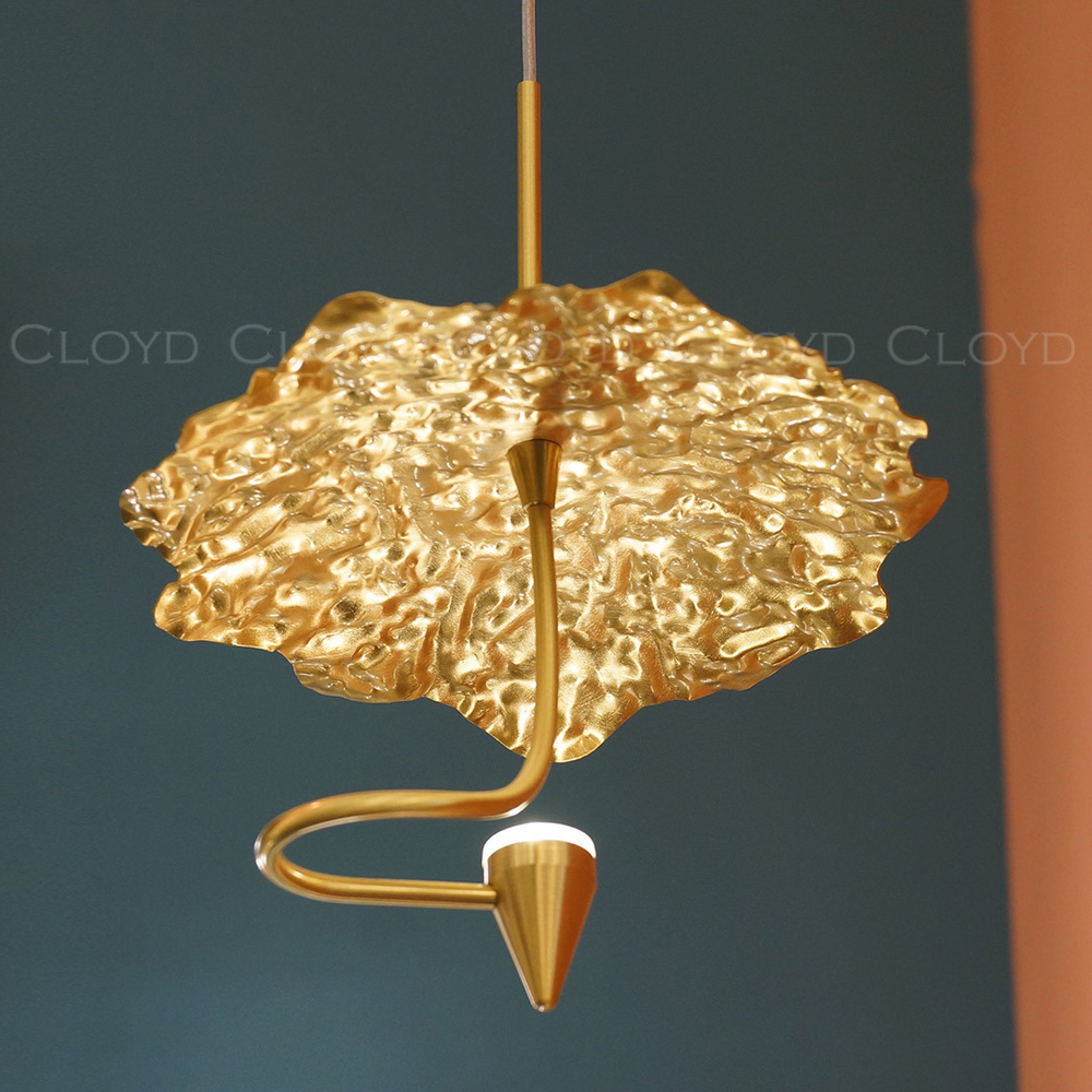 Подвесной светильник Cloyd KIRIBATI P1 / Ø20 см - латунь (арт.11374)