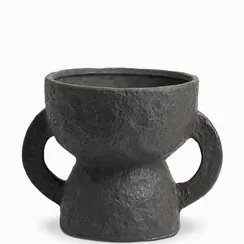 Ваза Amphora высота 20 см, черная