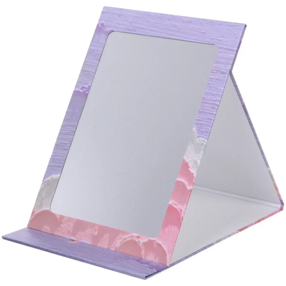 Зеркало косметическое складное «ФОРТУНА БРИ», микс 3 дизайна, луна, 18*25,5см