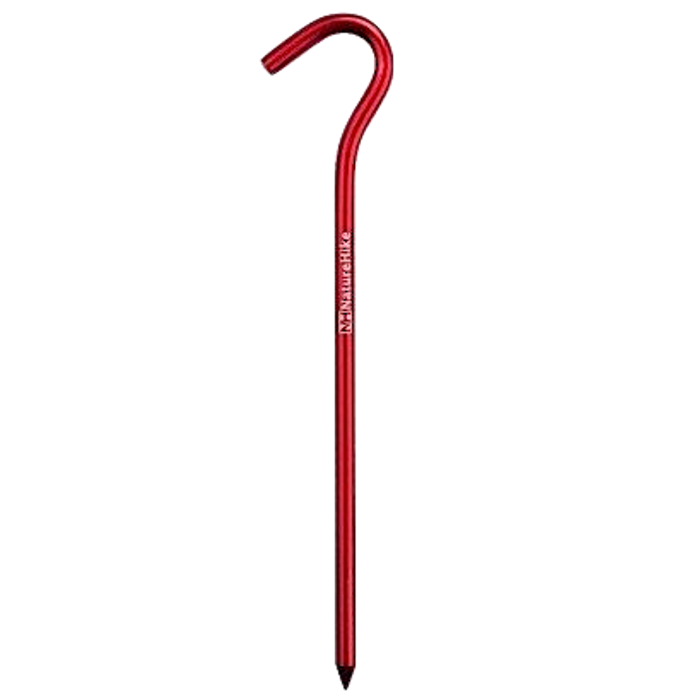 Колышки для палатки Naturehike NH15A008-I алюминиевые 8 шт 18см Красный