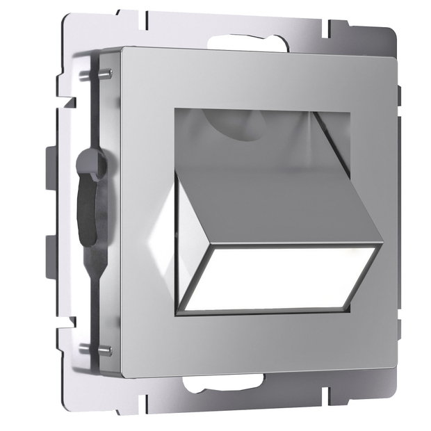 W1154706 / Электроустановочные изделия - Поворотная встраиваемая LED подсветка Turn (серебряный)