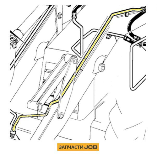 Трубка гидравлическая JCB 123/03002