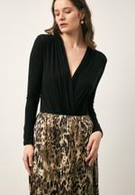 Боди с драпировкой