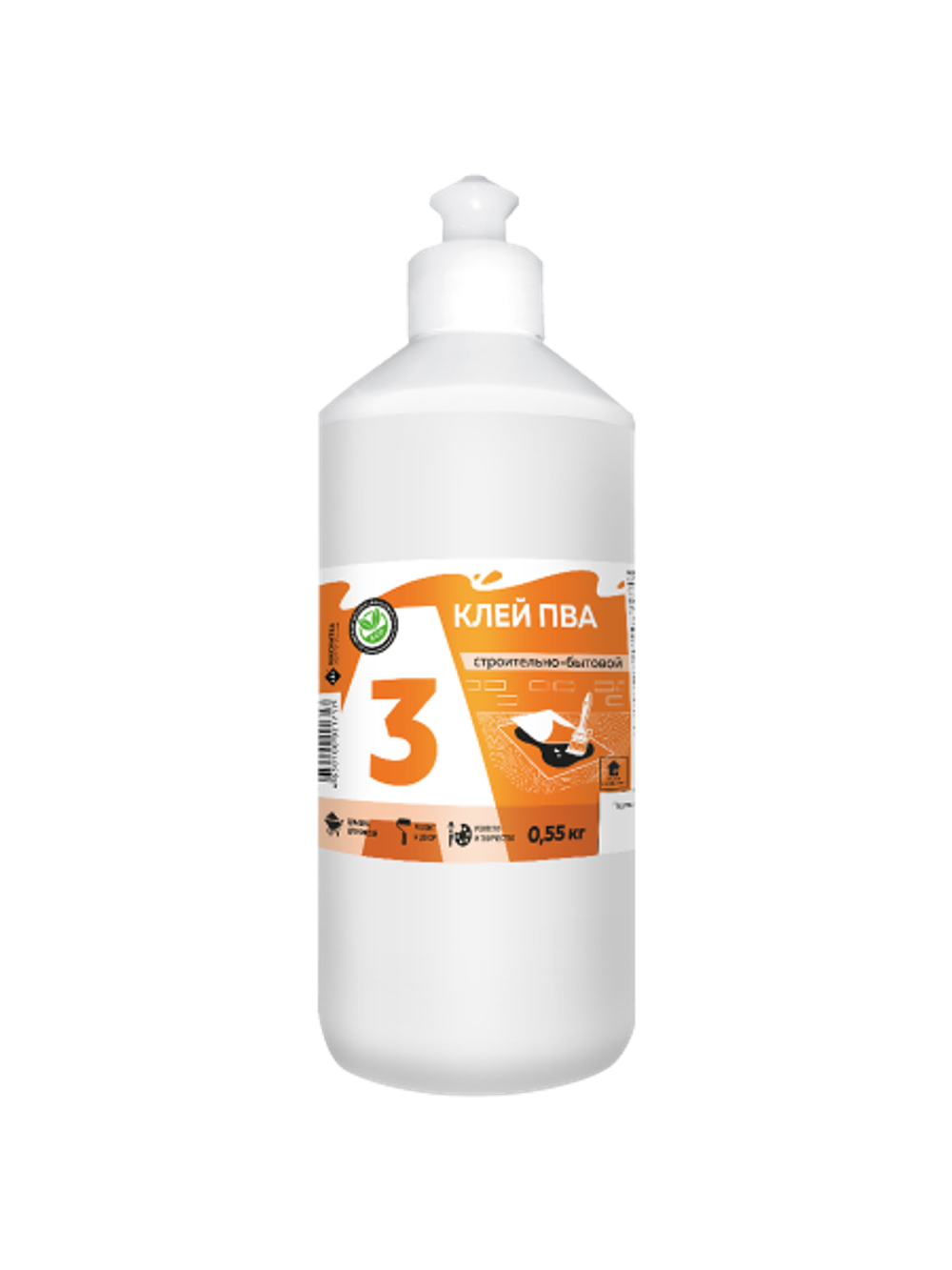 A3 Клей ПВА Строительно-бытовой 0,55кг (ИжСинтез)
