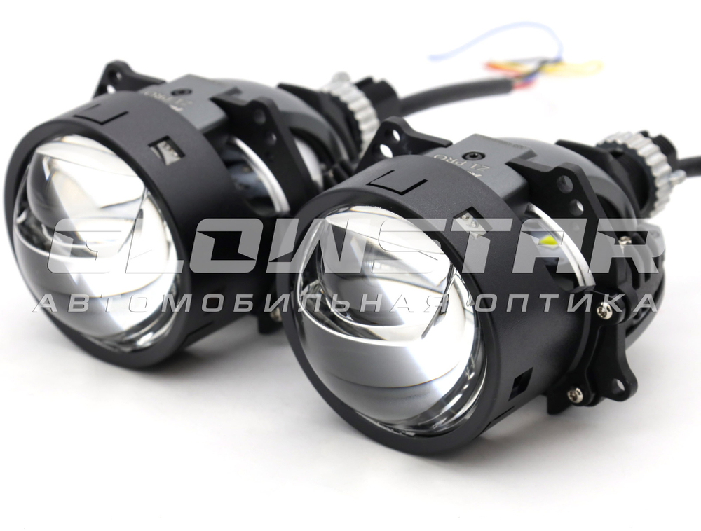 Билед модули Aozoom Z1 Pro 2025 Black King Kong Laser Original 3.0 дюйма, 2 чипа, 5500K, 12V, 55W/75W, крепление 3R и гаечное (комплект, 2шт)