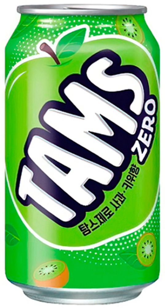 Газированный напиток Tams Zero Kiwi/Apple &quot;Киви, яблоко&quot; 0.355 - банка
