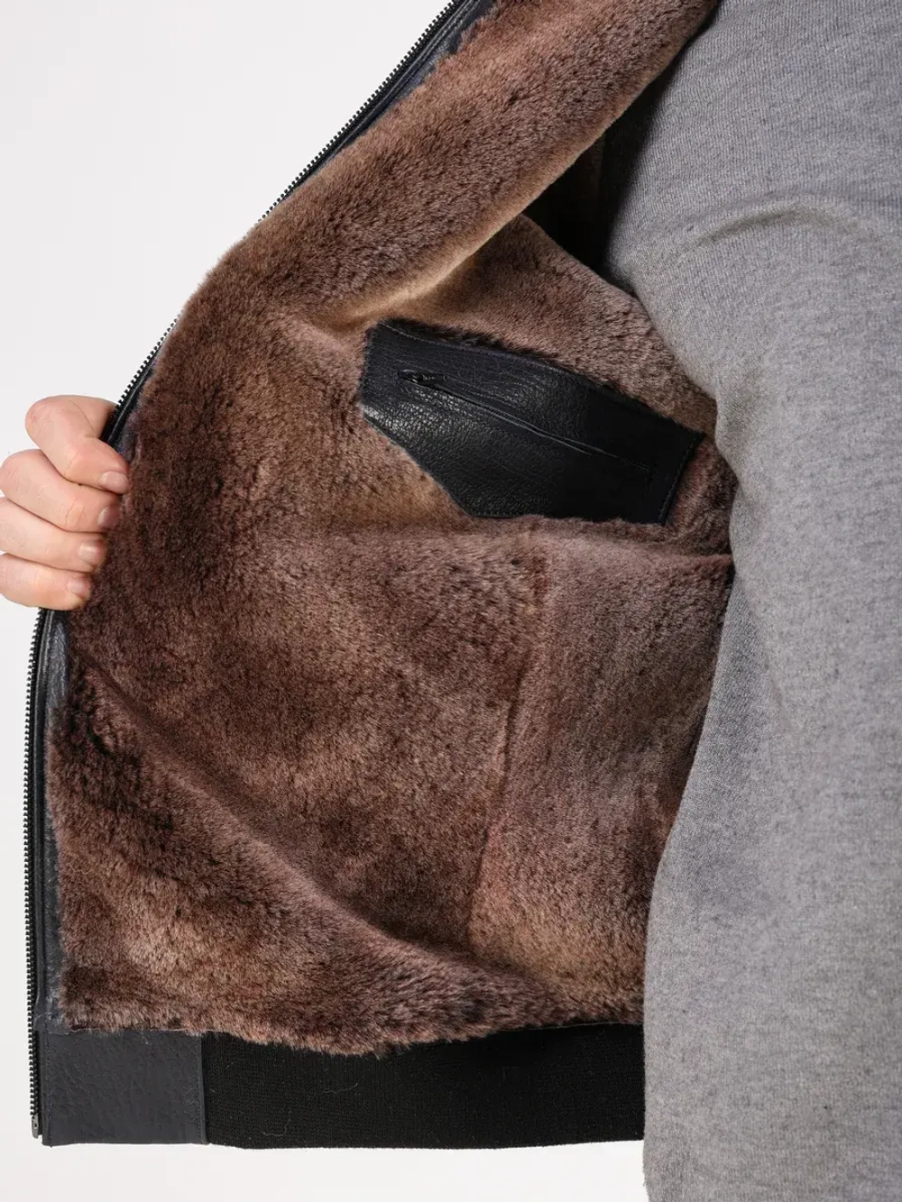 Дубленка зимняя куртка натуральная кожаная