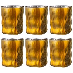 НАБОР СТАКАНОВ ИЗ 6 ШТ "ЧЕРНОЕ ЗОЛОТО" 300 МЛ