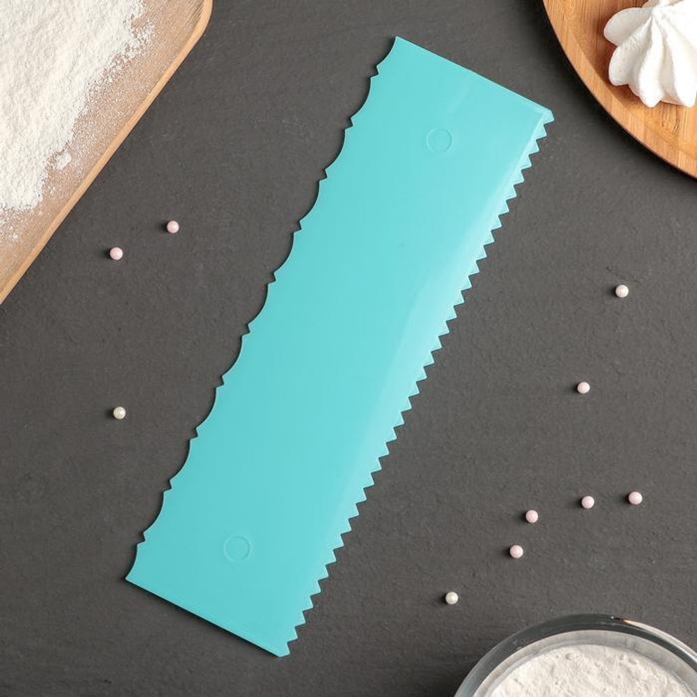 Шпатель кондитерский "Полосы", двойной