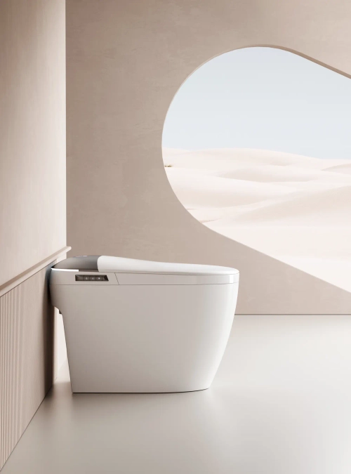 Унитаз ERSILIA Smart напольный с дистанционным управлением Ceruttispa CT10616 (680x400x470)