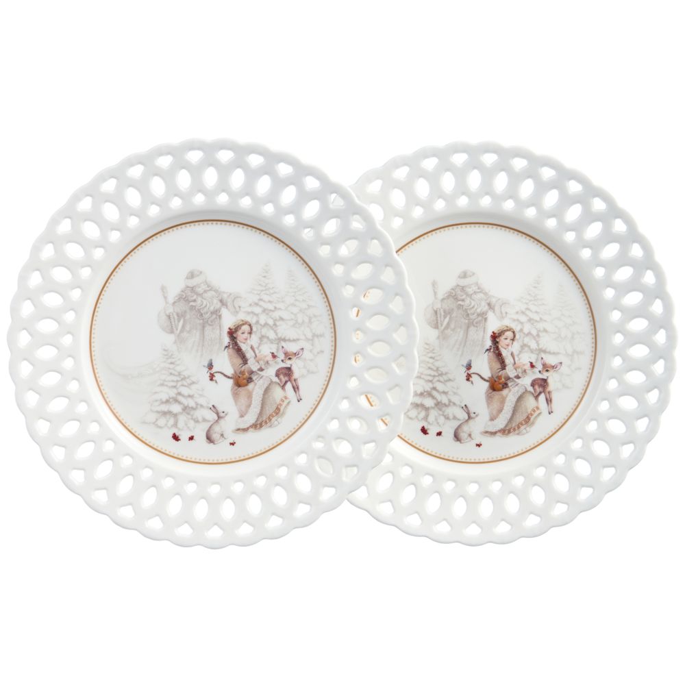 НАБОР ТАРЕЛОК ЗАКУСОЧНЫХ LEFARD "МОРОЗКО" 20,5 СМ (КОР=18НАБ.)