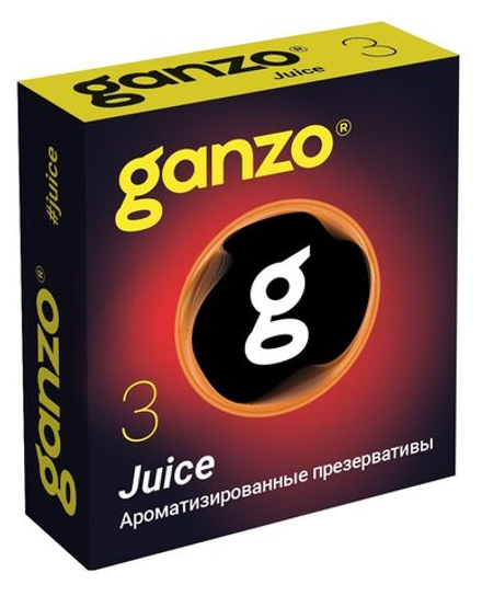 Ароматизированные презервативы Ganzo Juice - 3 шт.
