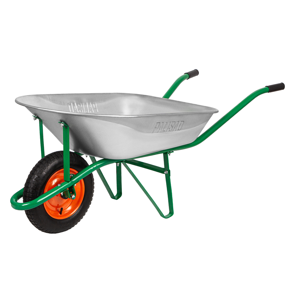 Тачка садовая Palisad, 1-колесная, грузоподъемность 160 кг, объем 78 л