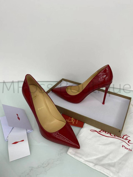 Красные туфли лодочки Christian Louboutin Kate 10 см