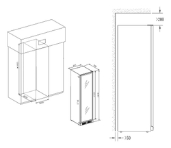 Шкаф винный Temptech Copenhagen CPRO1800SX-24