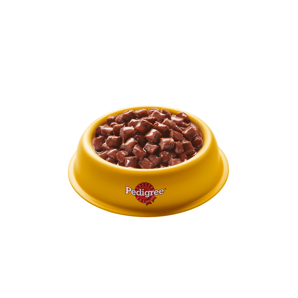 Влажный корм Pedigree для щенков, с ягненком в соусе, 28 шт x 85 г