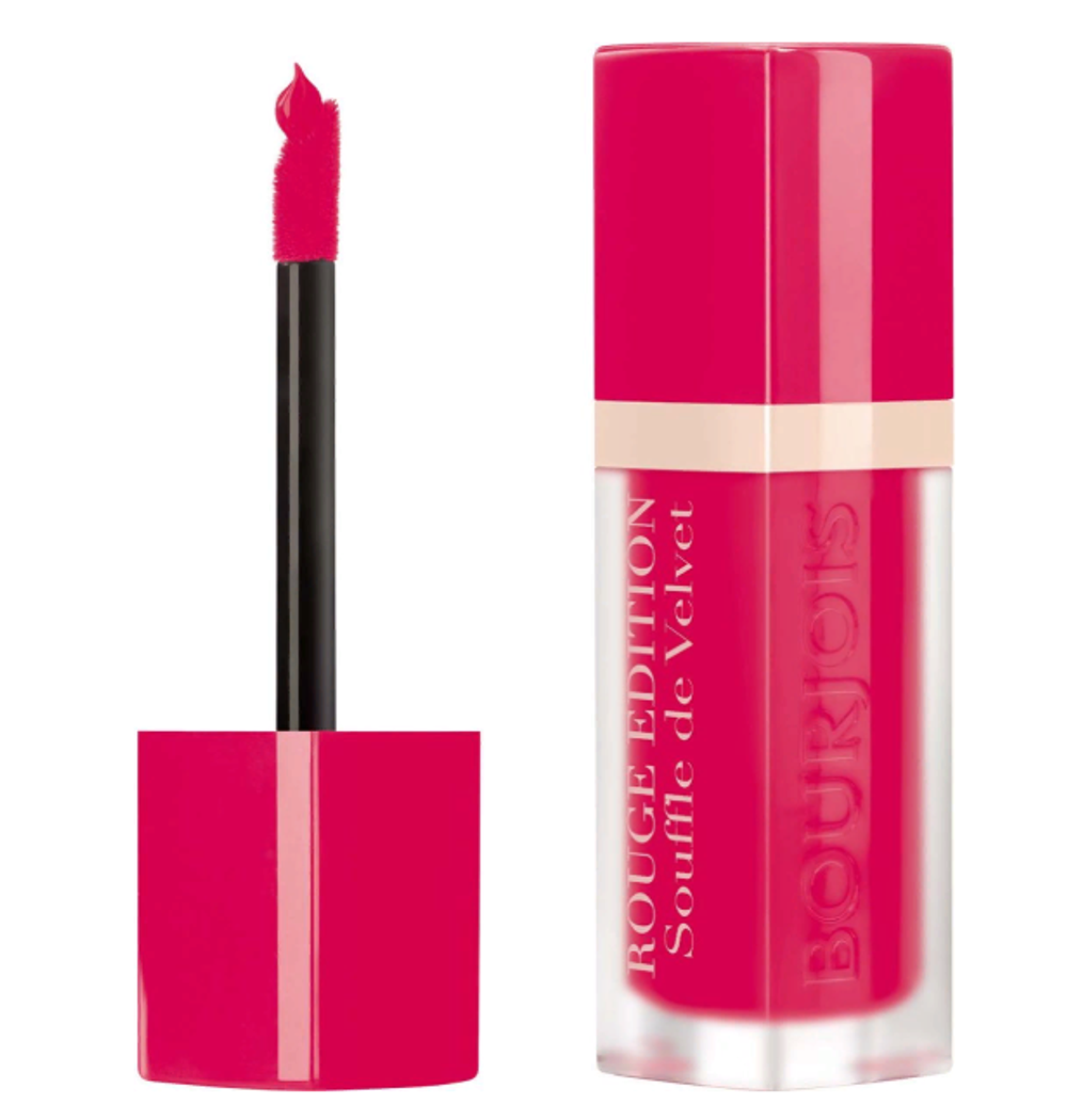 %%Bourjois Флюид для губ Rouge Edition Souffle de Velvet, бархатный, тон №05, Fuchsiamallow, 8 мл