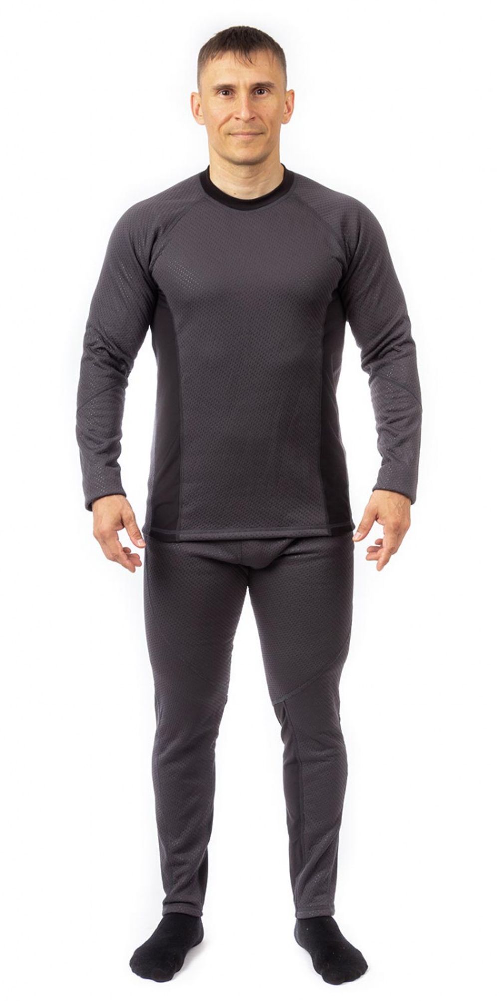 Термокомплект мужской Baikal (флис-сендвич, графит) GRAYLING