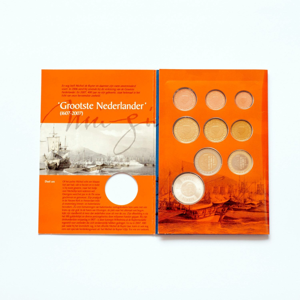 Netherlands 2007 Year Sets "Michiel de Ruyter" 6 Coin Sets