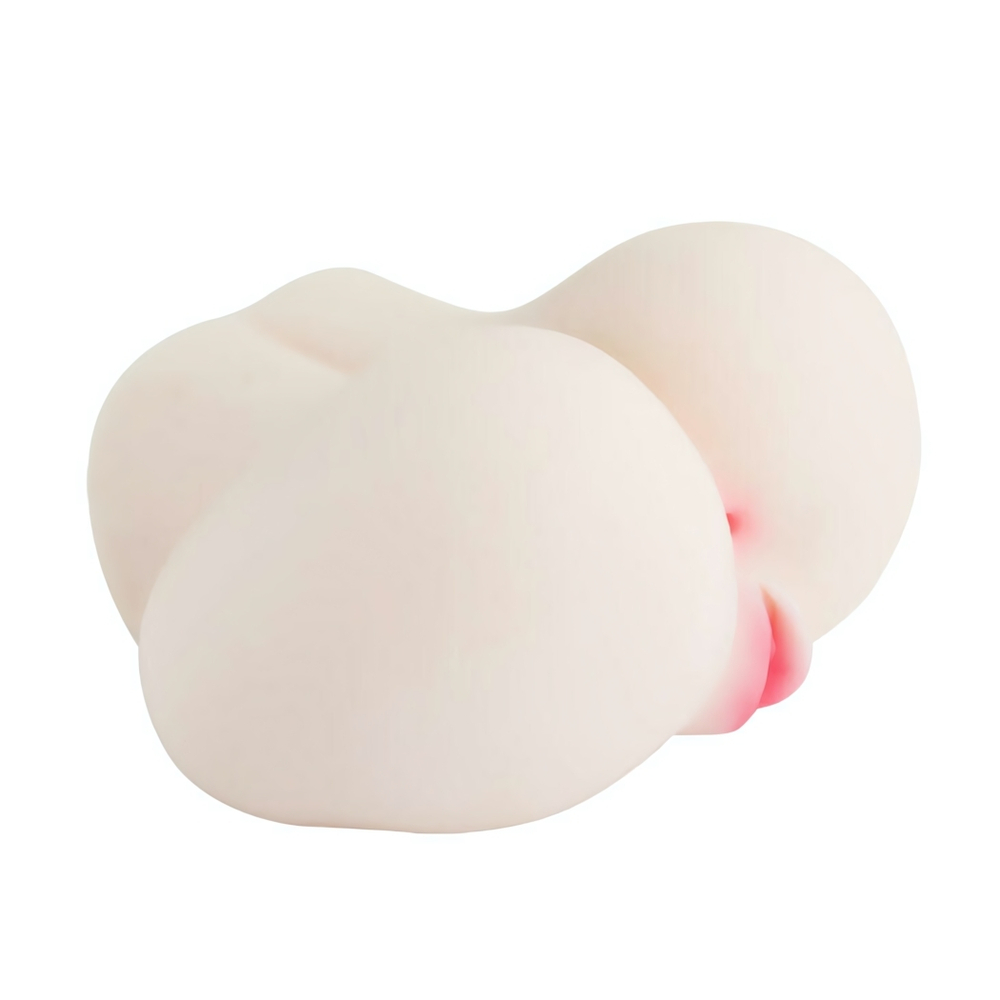 Попка и вагина с вибрацией (Цвет: телесный)