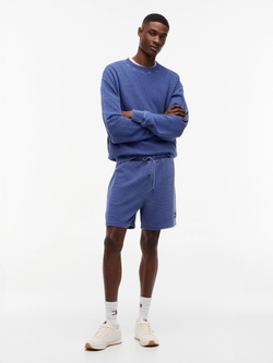 Шорты Tommy Jeans Waffled Beach Garment Dyed Blue Storm