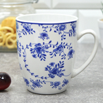 Кружка 340мл Голубой ситец