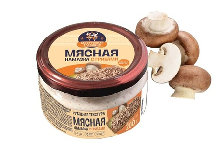 Намазка мясная с грибами 200г. Белорусская традиция