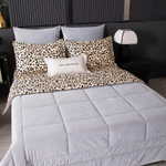 КПБ на резинке Сатин Velouria Luxe с Одеялом VLR001, Евро, 4 наволочки, простынь 180*200*25