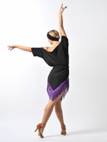 Туника-платье с бахромой