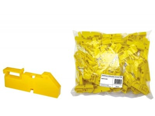 Изолятор на DIN рейку желтый TDM