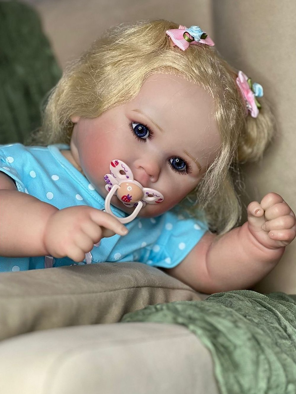 Кукла Реборн мягконабивная 60см в пакете (FA-005A)