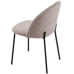 Стул Emmet бежевый велюр