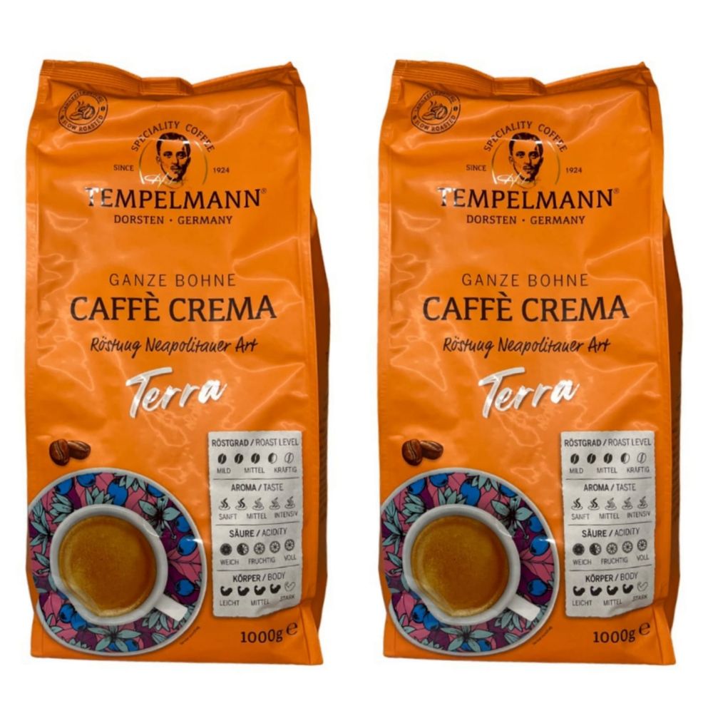 Кофе в зернах Tеmpelmann Caffe Crema Terra 1 кг