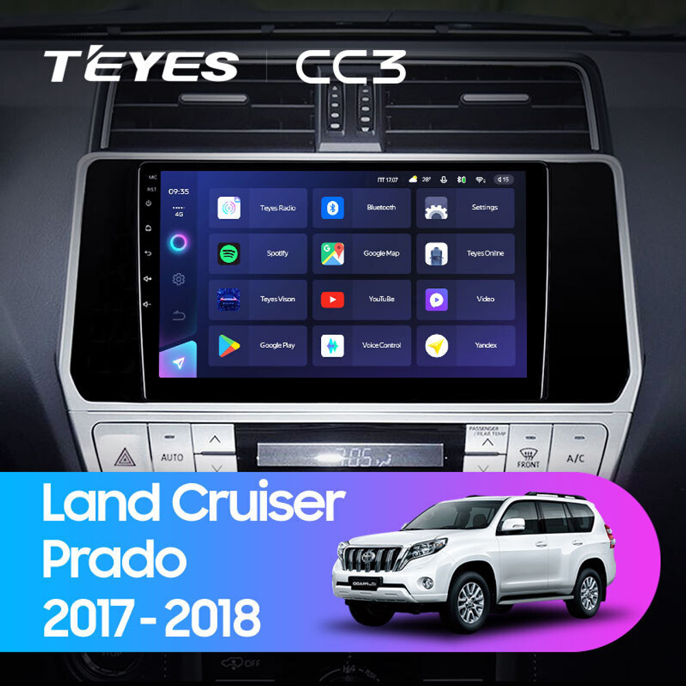 Teyes CC3 10" для Toyota Land Cruiser Prado 2017-2018