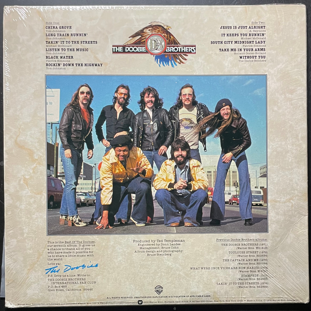 The Doobie Brothers ‎– Best Of The Doobies (США 1978г.)