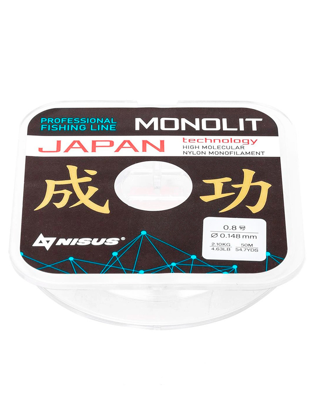 Леска для рыбалки Nisus MONOLIT Nylon Transparent 0,091mm/50m (N-MO-0.091-50)