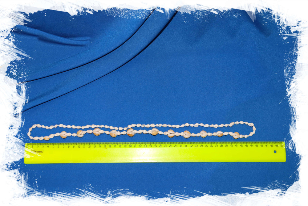 Бусы с морскими ракушками размер