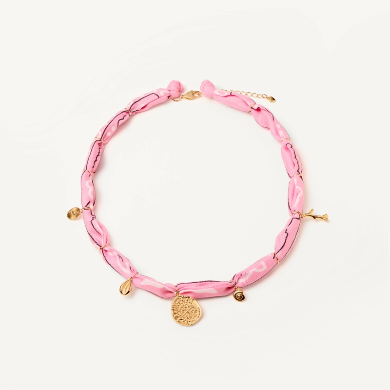 Колье Бандана – Розовое