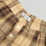 Купить Шорты One Two Plaid Boxer бежевые Шорты One Two Plaid Boxer бежевые