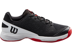 детские Кроссовки теннисные Wilson Rush Pro JR L - black/white/wilson red