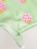 Боди без рукавов для малышей Next E58-050, 5 шт., Салатовый, Розовый, Бежевый