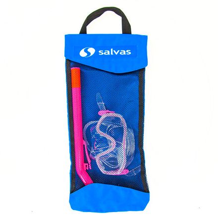 Набор для плавания Salvas Easy Set, EA505C1TFSTB, р. Junior, розовый в сетч. сумке